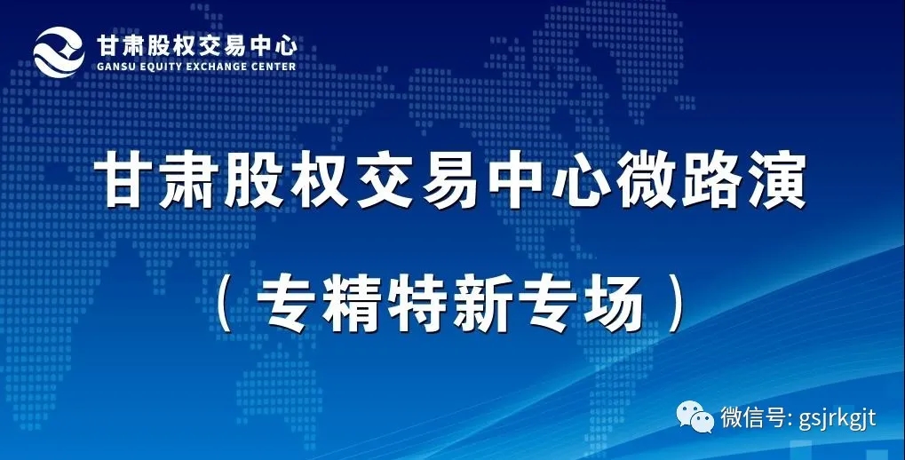 甘肅股權(quán)交易中心首次云路演項(xiàng)目融資推介會成功舉辦